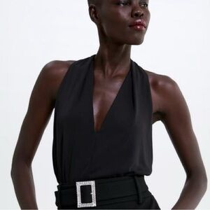 NWT Zara Halter T-Back Top